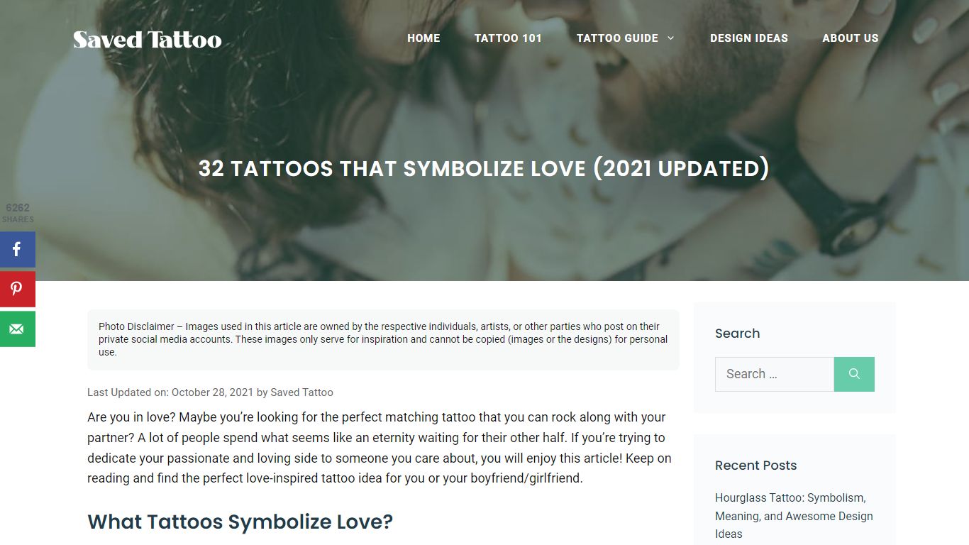 32 Tattoos That Symbolize Love (2021 Updated) - Saved Tattoo